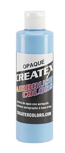Createx Colors Paint for Airbrush, 8 oz, Opaque Sky Blue - color: Opaque Sky Blue