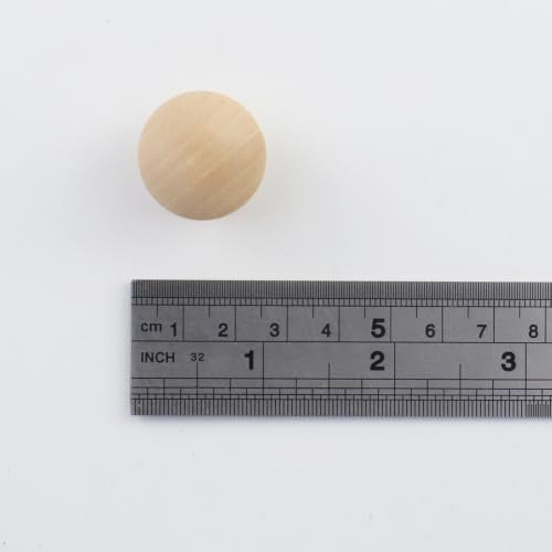 UTALAND 24mm Small Unfinished Drawer Knobs, Non-Threaded Knob, 0.94" Dia - color: Unifished (Non-threaded), size: 24mm