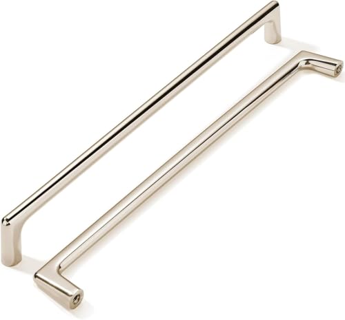 khtumeware 2 Pack Polished Nickel Cabinet Pulls 12 Inch(305mm) Hole Centers Cabinet Pulls Kitchen Cabinet Hardware for Cupboard Drawer Handles Dresser Pulls - color: Polished Nickel, size: Cabinet Pulls 12" Hole Center