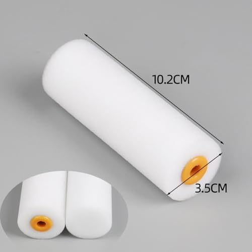 10 Pcs 4 Inch Small Foam Paint Rollers Applicator Wall Cabinet Painting Roller Door Frame Paint Roller Art Craft Paint Roller Graffiti Paint Roller for House Painting