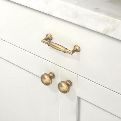 10 Pack Champagne Bronze Cabinet Pulls 3 Inch(76mm) Kitchen Cabinet Handles Cabinet Hardware for Drawer Pulls - color: Champagne Bronze, size: 3" Hole Center