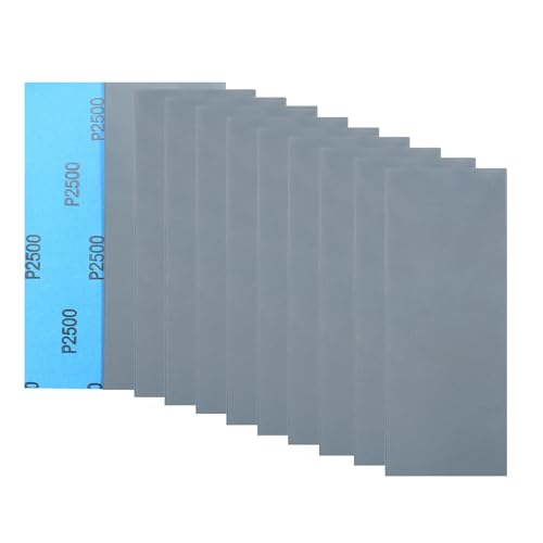 30Pcs 9 x 3.6 Inchs 2500 Grit Wet and Dry Handmade Universal Sanding Sheets, Suitable for Woodworking Furniture/Automobiles/Metal/Lacquer Polishing Sandpaper - style: 2500 Grit