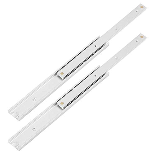 2pcs/ Set Mini Drawer Slides,Soft Close Ball Bearing Drawer Runners, Aluminum Alloy Smooth Slideway Sliding Drawer Drawer Cabinet Rail Hardware (140mm)
