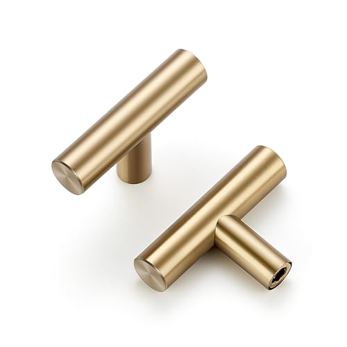 Ravinte Champagne Bronze Cabinet Pulls Cabinet Handles Single Hole 10 Pack - color: Champagne Bronze