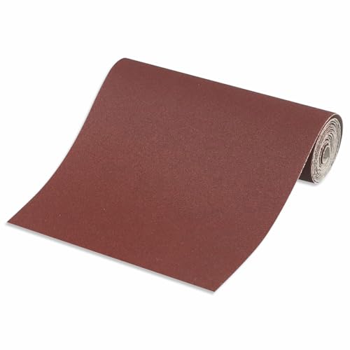 SEIWEI 120 Grit Sandpaper Roll, 1 Meter x 100mm Emery Cloth Roll, Continuous Abrasive Wet Dry Sanding Roll for Wood Furniture, Metal Polishing, Automotive Finishing, Flexible & Durable - size: P120