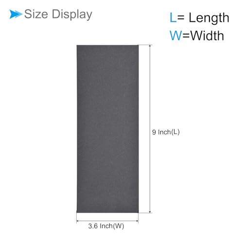 Wet Dry Sanding Sheets, 9 Inch x 3.6 Inch 360 Grit Sandpaper Sheets Silicon Carbide - Applications: for Furniture, Hobbies and Home Improvement, Drywall, Wood, Metal, 5 Pieces - size: 360 grit