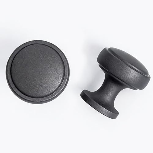Soft-Touch Gray Solid Zinc Alloy Cabinet Knob 4 Pack Round Knurled Cabinet Handle Hardware Drawer Pulls (4, Soft-Touch Gray) - color: Soft-Touch Gray