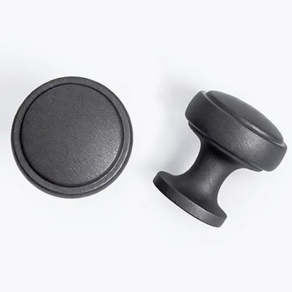 Soft-Touch Gray Solid Zinc Alloy Cabinet Knob 4 Pack Round Knurled Cabinet Handle Hardware Drawer Pulls (4, Soft-Touch Gray) - color: Soft-Touch Gray