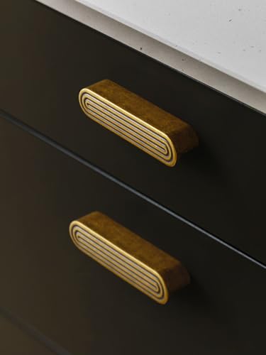Cabinet Pulls Antique Brass 3-3/4" Hole Center 5 Pack - color: Antique Brass, size: 3-3/4"(96mm) Hole Center