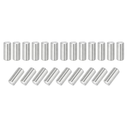 MECCANIXITY 22Pcs Dowel Pin 8mm x 18mm Shelf Support Pin 304 Stainless Steel Shelf Pegs for Shelves Cabinets Furniture Nickel Plated, Silver Tone - size: 8mm x 18mm