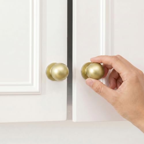 homdiy 25 Pack 15/16in Matte Gold Cabinet Knobs - color: Matte Gold