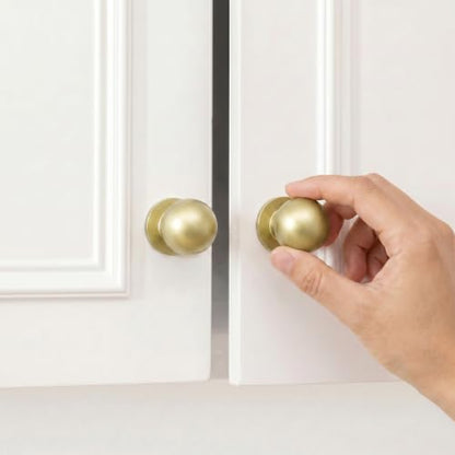 homdiy 25 Pack 15/16in Matte Gold Cabinet Knobs - color: Matte Gold