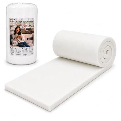 Welacer Upholstery Foam Pad, 0.9x24x72in Soft Cushion Replacement - size: 72x24x0.9in