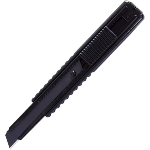 NT Cutter Premium Evolution PMG Serie, Aluminum Die-Cast Grip (PMGH-EVO2) - size: 12.3mm Medium-Duty, style: Black Aluminum Diecast Grip with Extra Sharp Blade