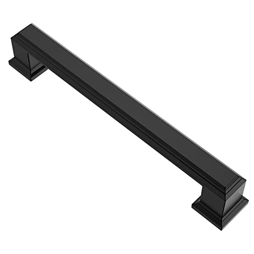 Alzassbg 5" Matte Black Cabinet Pulls and Handles 10 Pack, AL3071MB - color: Matte Black, size: 5" Hole Center