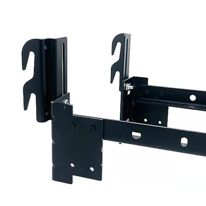 ZhouDaShu Headboard Adapter Brackets, Bed Frame Hooks, Headboard Brackets for Metal Bed Frame, Headboard Attachment Kit, 2Pcs Hook on Bed Frame, Headboard Connectors for Full to Queen - style: Headboard Hooks-2 Pcs