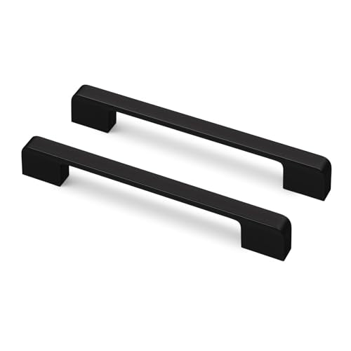 Black Cabinet Handles 6-5/16" Matte Black Cabinet Pulls 25 Pack - color: Black, size: 6-5/16 Inch (160 mm) Hole Centers