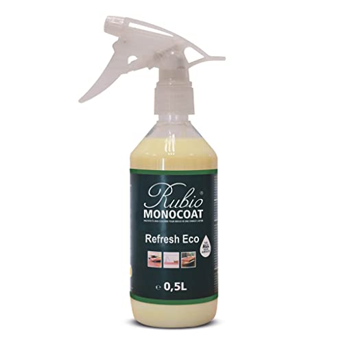 Rubio Monocoat Refresh Eco, 500 ft² | Clear Wood Maintenance Spray for Indoor Use | Ready-to-Use Treatment for Wood Tables, Cabinets & Furniture Treated with Oil | 0.5 Liter - size: 0.5 liters