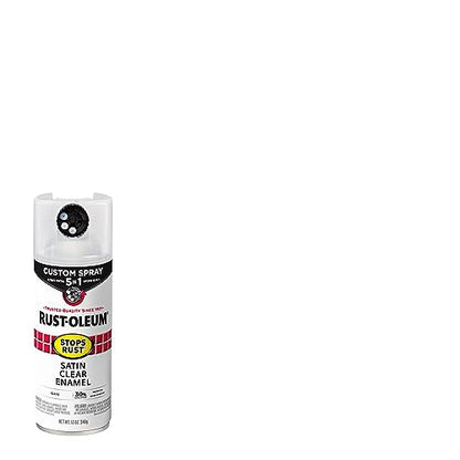 Rust-Oleum Stops Rust Custom 5-in-1 Spray Paint, Satin Clear - color: Satin Clear, size: 12 Ounce (Pack of 1)