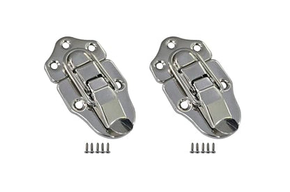QCAA Toggle Hasp Latch for Small Metal Box, 38mm x 70mm, Nickel, Made in Taiwan, 2 Pack - color: Nickel, size: 2 Pack