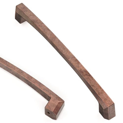 Asidrama 10 Pack 6 inch Antique Copper Kitchen Cabinet Handles - color: Antique Copper, size: 6" Hole Center(152mm)