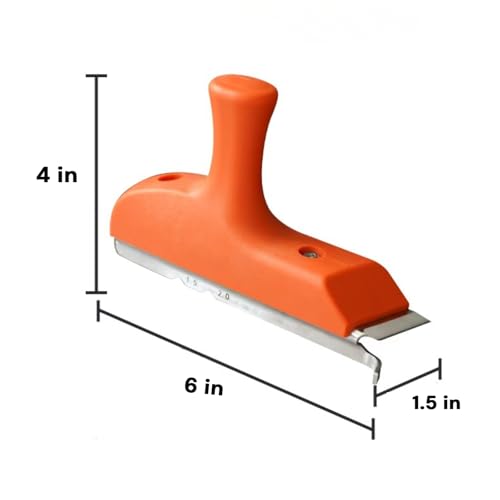 SHIAWASENA 3-in-1 Edge Banding Trimmer & Manual Edge Cutter for PVC/ABS/Wood Veneer, Ergonomic Handle, R1.5/R2 Chamfer Straight/Curved/Chamfered Edges, with Blade Protector & Storage Bag
