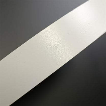 White Edge Banding Not Melamine PVC Edging Band,3/4 inch x50ft Pre-glued Real Wood Veneer Iron on Tape,Backed with Hot Melt Adhesive Flexible Strip Apply for Furniture Cabinet Restoration