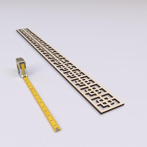 46 3/8"W x 4"H x 1/4"T Cambridge Fretwork Moulding, Birch - color: Birch, size: 4-in. H x 0.25-in. T