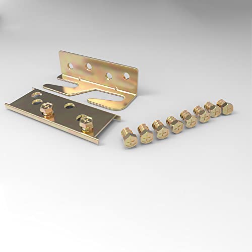 Bed Rail and Frame Brackets 4PCS Heavy Duty Hardware for Wood Beds