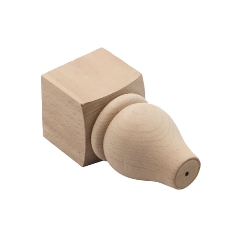 Unfinished Wooden Furniture Legs, 5.12 Inch Height, 4Pcs - size: Type-2