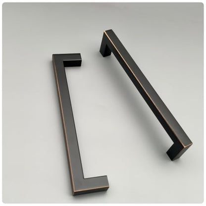 20 Pack 5 Inch Drawer Pulls Oil Rubbed Bronze Cabinet Pulls Square Handles for Cabinets,Dresser,Cupboard,Stainless Steel Kitchen Handles Hardware - color: Oil Rubbed Bronze, size: 5 Inch Hole Centers