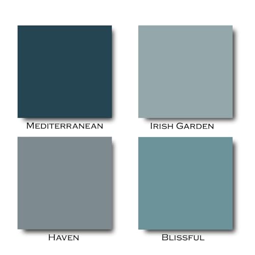 ALL-IN-ONE Paint by Heirloom Traditions, 4 Sample Starter Kit - Blues - color: Blue