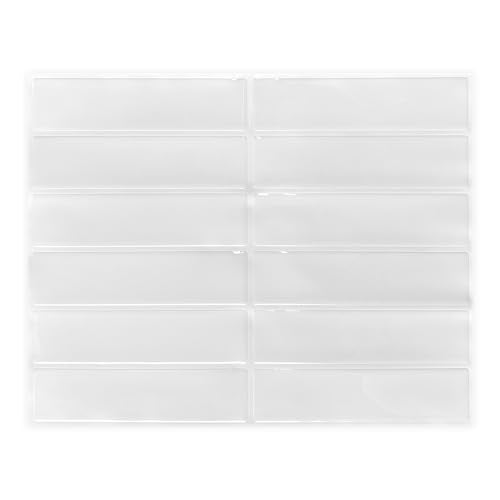 Peel and Stick Backsplash Tile for Kitchen, 10 Sheets, 11.42''x9'' - color: Pearl White