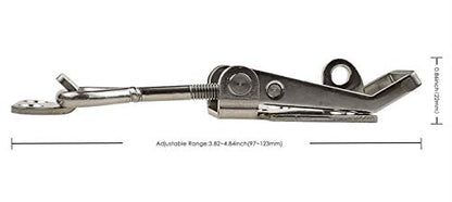 Adjustable Latch Buckle Cabinet Boxes Lever Handle Toggle Catch Latch Lock,Silver,Adjustable Range:97-123mm,2 Pcs - size: 2S,Range:97-123mm