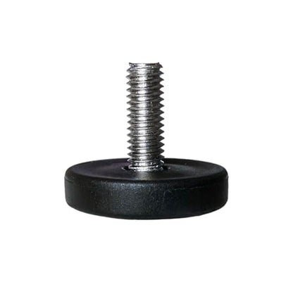 1.5" Base Furniture Levelers #304 Stainless Steel, 5/16"-18 Bolt with Screw-in nut- Pack of 4 | Heavy Duty Adjusting Foot | 1" Adjustable Furniture Legs,Table Levelers. Low Profile - size: Adjustable 1.5" H X 1"
