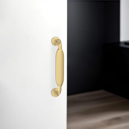 10 Pack 3 inch Brushed Gold Kitchen Cabinet Handles - color: Brushed Gold, size: 3'' Hole Center(76mm)