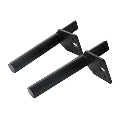 12 Inch Furniture Legs Side Mounted Coffee Table Feet Black, Set of 4 - size: 12 Inch