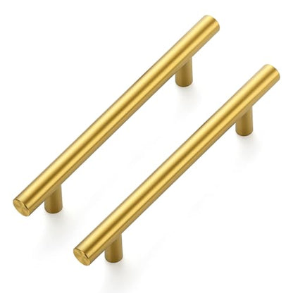 Ravinte Hardware Gold Cabinet Handles Drawer Pulls 3.75 Inch CC 25 Pack - color: Gold T-Shaped, size: 3-3/4" Hole Center