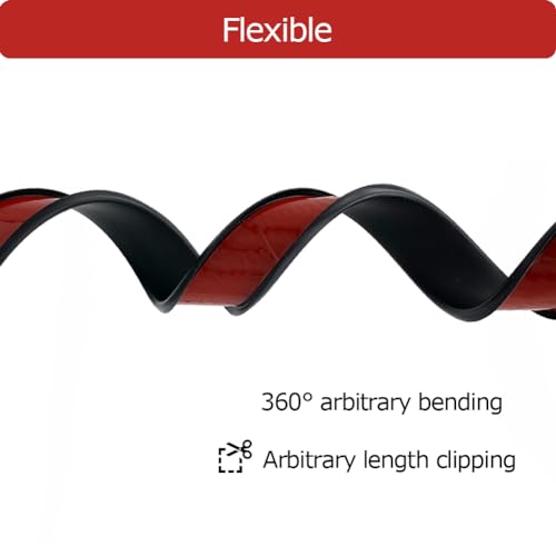 U Shape Plywood Edge Banding - Fit 1/2 inch Edge, Self-Adhesive Edge Trim for Desk, Table, Countertop, Furniture, Black, 20Ft - color: Black, size: 1/2inch (20Ft)