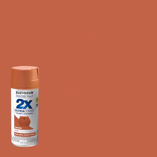 Rust-Oleum Painter's Touch 2X Ultra Cover Spray Paint, Satin Cinnamon - color: Satin Cinnamon, size: 12 Ounce (Pack of 1)