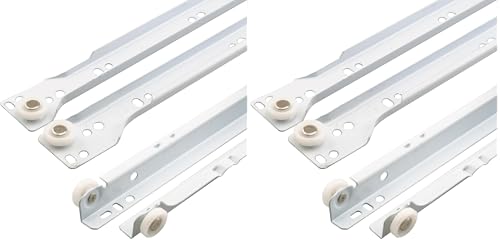 Prime-Line MP7213 Bottom Mount RV and Mobile Home Drawer Slides, White (1 Set) (Pack of 2) - size: 2 Pack