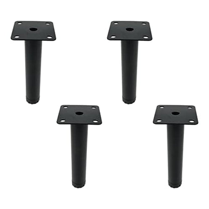 Quluxe 5.5 Inch Adjustable Metal Furniture Legs, Replacement Cabinet Leg