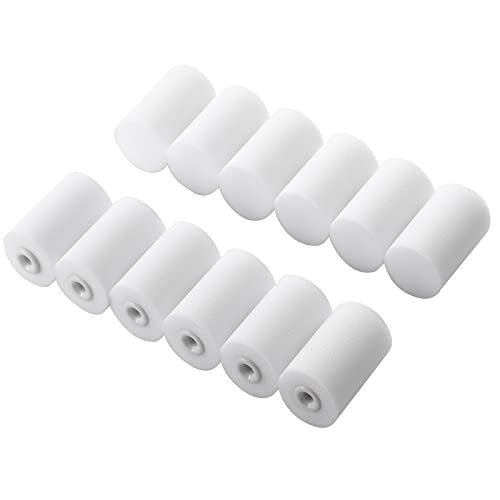 KUPOO 2" Foam Paint Roller Covers High-Density Sponge Refills,Pack of 12 - size: 2 inch Foam Covers