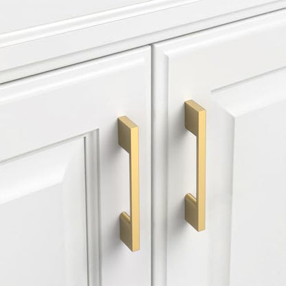 9BUILD 10 Pack Champagne Bronze Cabinet Pulls 3 Inch Champagne Kitchen Cabinet Handles, Cabinet Hardware for Cupboard Drawer Pulls - color: Champagne Bronze, size: 3"/76MM Hole Center, style: 10 Pack