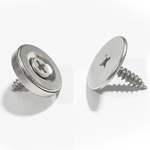 12 Sets Slim Disc Magnet Door Latch Catch Closures, Cabinet Magnetic Door Lock with Hole Round for Kitchen Cupboard Closet Barn