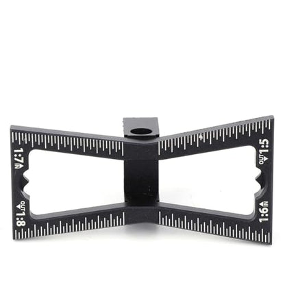 Alloy Dovetail Making Jig Dovetail Joint Scriber,1:5 1:6 1:7 1:8 Slopes Dual-Side Marking Gauge,Black Woodworking Tool for DIY Wooden Joints