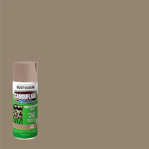 Rust-Oleum Camouflage 2X Ultra Cover Khaki Spray Paint - color: Khaki, size: 12 Ounce (Pack of 3)