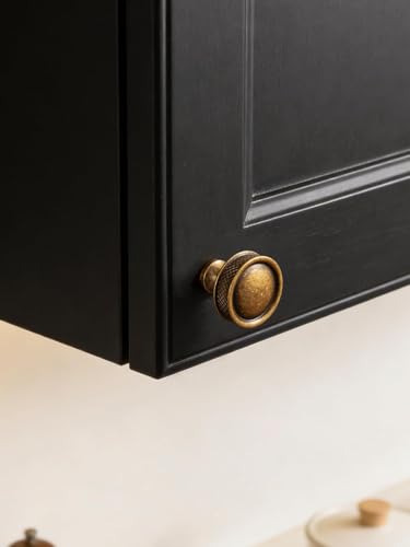 Antique Brass Cabinet Knobs Cabinet Hardware Kitchen Cupboard Bathroom Dresser Knobs Classic Vintage Drawer Handles (10, Antique Brass, Knob C) - size: Knob C