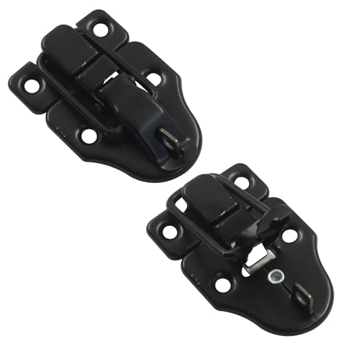 2-Pack Metal Toggle Latch, Black - color: Black