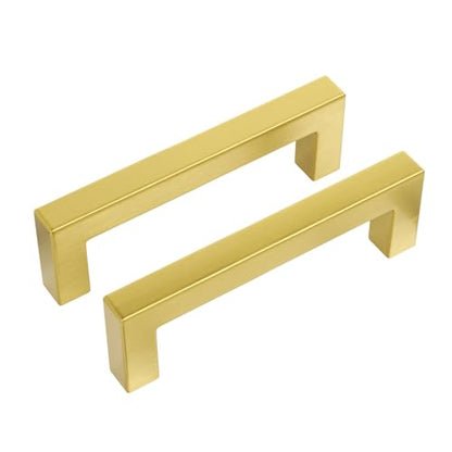 Haidms Gold Cabinet Handles 3 Inch Brushed Gold Cabinet Handles 30 Pack - color: Gold, size: 3 Inch Hole Center